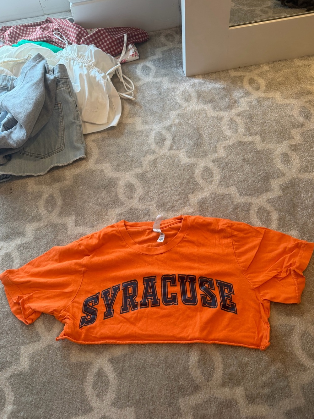 Syracuse cropped tee shirt